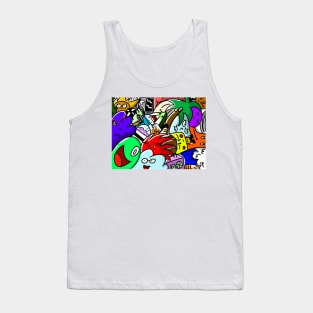 Monsters doodle Tank Top